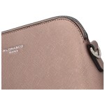 Universální dámská koženková crossbody Adela, měděná metalíza