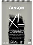 Canson Skicák XL Dry Mixed Media Sand Grain šedý A3 160 g, 40 listů