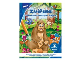 Omalovánky se samolepkami zvířátka Omalovánky se samolepkami zvířátka