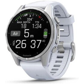 Garmin Fenix 8 AMOLED 43mm stříbrný/bílý pásek