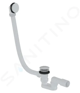 Kielle Vanová odtoková a přepadová souprava Click-Clack, délka 1000 mm, matná bílá 116010111