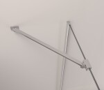 Erga Bern, 1-křídlé dělené sprchové dveře do otvoru 70x195 cm, 6mm čiré sklo, chromový profil, ERG-V02-BERN-D070-CR