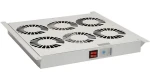 Ventilační jednotka VJ-R4 / Do racku / 4 ventilátory / termostat / strop i dno / RAL7035 (86030017)