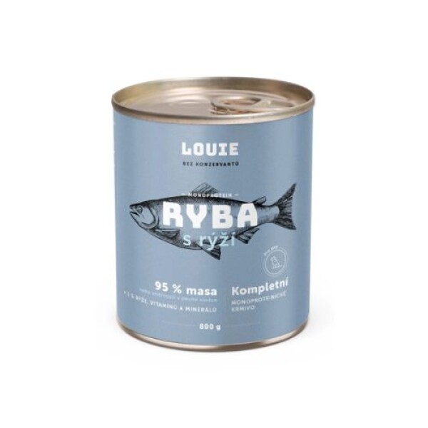 Louie konzerva Ryba s rýží Hmotnost: 800g