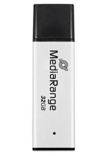 MediaRange MR1900 32GB stříbrná/černá / Flash disk / USB-A 3.2 Gen 1 / čtení: 130 MB/s / zápis: 65 MB/s (MR1900)
