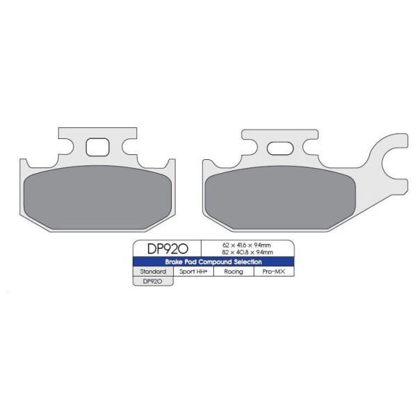 DP Brakes Brzdové destičky na čtyřkolky Can-Am G1-zadní