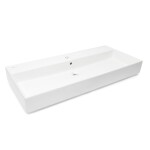 Umyvadlo SAT Infinitio 100,4x46,5 cm otvor pro baterii uprostřed SATINF10046 SATINF10046