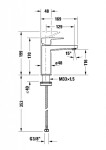 DURAVIT - Manhattan Umyvadlová baterie, FreshStart, chrom MH1021002010