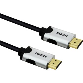 Value HDMI kabel Zástrčka HDMI-A, Zástrčka HDMI-A 1.00 m černá 11.99.5940 10K UHD, 8K UHD, dvoužilový stíněný HDMI kabel