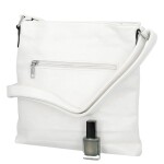 Trendy dámská koženková crossbody kabelka Bree, bílá