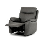 Polohovací křeslo, šedá, látka vintage, TV-4092 GREY3