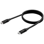 Delock USB 2.0 prodlužovací kabel plochý zahnutý [1x USB 2.0 zástrčka A - 1x USB 2.0 zásuvka A] 1.00 m černá oboustranně zapoji