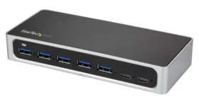StarTech černá, stříbrná / USB hub / 7 portů / 5x USB-A, 2x USB-C (HB30C5A2CSC)