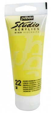 Akrylová barva Pébéo Studio Acrylic 100 ml - 022 kadmium žluté citronové