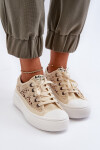 Dámské krajkové tenisky Lee Cooper LCW-23-44-1620 Beige 41