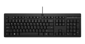HP 125 černá / Drátová klávesnice / USB / UK layout (266C9A6#ABU)