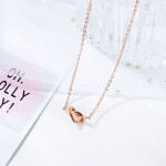 Ocelový náhrdelník Bonnie Gold - chirurgická ocel, Zlatá 43 cm + 5 cm (prodloužení)