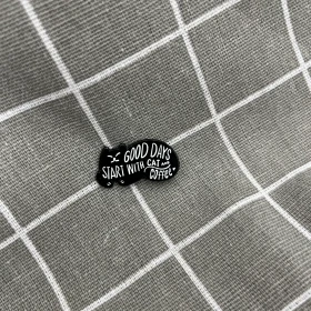 Pinarna.cz Good days start with cat and coffee / Dobré dny začínají s kočkou a kávou