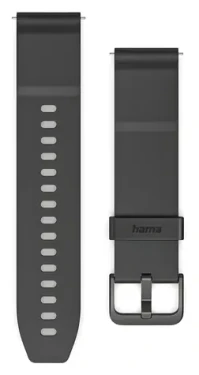 Hama Platební řemínek NFC 22 mm černá / Řemínek / Bezkontaktní platby / Silikon