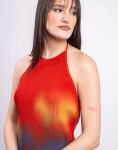 Thinking MU Flowers Pleated Miriam Dress MULTICOLOR L