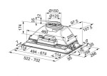 FRANKE - Smart Vestavný odsavač par FBI 525 BK, šířka 52 cm, černá 305.0680.919