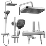 REA - Sprchový set Arlo Brush Nickle REA-P7340