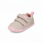 Dívčí barefoot plátěné tenisky LONA BASICA BEIGE Y ROSA Biomecanisc 262190-F884 - 22
