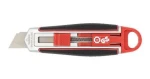 WEDO Cutter Safety Long Blade černo-červená / Odlamovací nůž / Vysouvací čepel 60 mm / Bezpečnostní pojistka (78830)