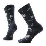 Dámské merino městské ponožky SMARTWOOL Women's Everyday Garden Gala Crew Socks, Charcoal velikost: 34-37 (S)