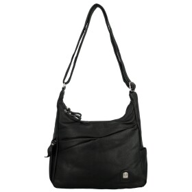 Stylová dámská koženková crossbody kabelka Arleta, černá