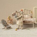 Maileg Pyžamový set pro myšky Maileg Mum Beige, béžová barva, textil