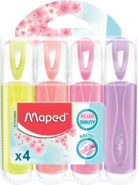 MAPED Zvýrazňovače Fluo Peps Pastel 4ks (126557)