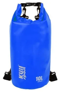 KUBIsport Lodní vak 10 l modrý / Lodní vak / Vodotěsný / Kemping a vodní sporty (05-BA10K-MO)