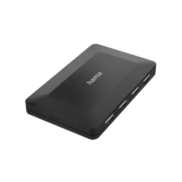 Hama USB 2.0 hub černá / USB hub / 4 porty / 480 Mbit/s / s napájecím adaptérem (00200122)