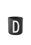 DESIGN LETTERS Porcelánový hrneček/dózička LETTERS Black 300 ml černá barva, porcelán