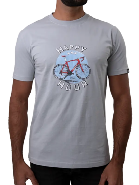 Bavlněné triko CYCOLOGY Happy Hour, pánské, krátký rukáv (Motiv Happy Hour, velikost XXL)