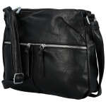 Módní dámská koženková crossbody kabelka Josefina, černá