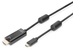 Digitus AK-300330-020-S černá / Kabel USB-C na HDMI / 4K 60 Hz / 2 m (AK-300330-020-S)