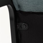 Jídelní židle, zelená, hladká látka, DCL-438 GRN2