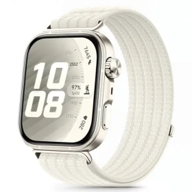 Tech-Protect Nylon Strap bílá / Řemínek / Huawei Watch Fit 3/4/4 Pro/5/5 Pro / nylonový