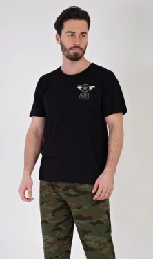 Pánské pyžamo dlouhé Vienetta Secret Air forces