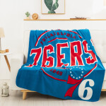 Great Branding Deka Philadelphia 76ers NBA Campaign Fleece Throw 127 x 152 cm