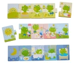 HABA Dřevěné puzzle Žabákův den