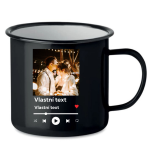 Personalizovaný retro plecháček s motivem přehrávače