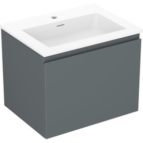 MEXEN/S - Orio koupelnová skříňka 60 cm s umyvadlem Otis, 1 šuplík, grafit mat/bílá mat 91A10-06047-1-BF66-W18M01