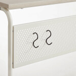 Odkládací stolek 55x32x66cm, mdf, bělený dub, AKF-E1012 CRM