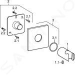 HANSA - Držáky Držák sprchy, chrom 44440100