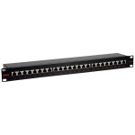 DIGITUS 19 Patch panel / nestíněný / 16 portů / neosazený / 1U / černá barva / RAL 9005 (4016032157441)