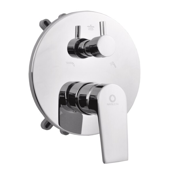 RAV Slezák - COLORADO - Vanová/Sprchová baterie podomítková 3-cestná s tělesem a s boxem, Chrom CO187BOX CO187BOX