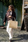Stylová kabelka Reisenthel Daily Shopper Leo vanilla